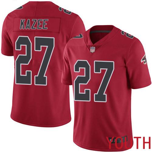 Atlanta Falcons Limited Red Youth Damontae Kazee Jersey NFL Football #27 Rush Vapor Untouchable->youth nfl jersey->Youth Jersey
